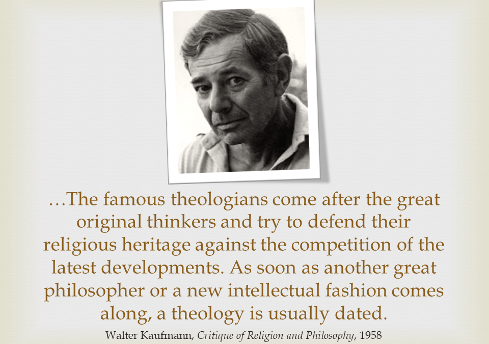 Kaufmann on Theological Un-originality